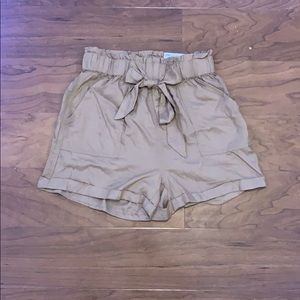 Brown Paperbag Shorts